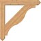 Ekena Millwork Funston Arts and Crafts Smooth Bracket w/ Offset Brace, Western Red Cedar, 7 1/2"W x 48"D x 48"H BKT0806X48X48FST03SWR - alternate 3